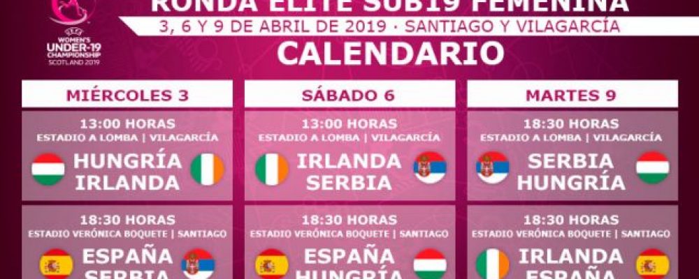 Ronda élite sub19 de futbol feminino: a selección serbia adestrará en Burgáns